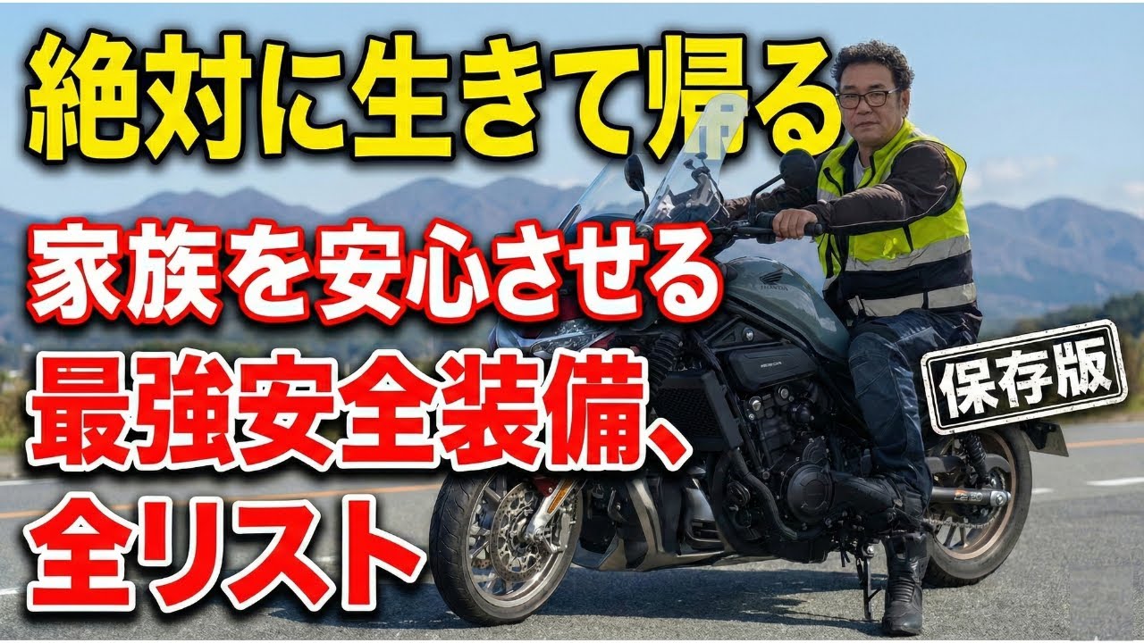 私が身につけている「家族を安心させる」安全装備・全リスト
