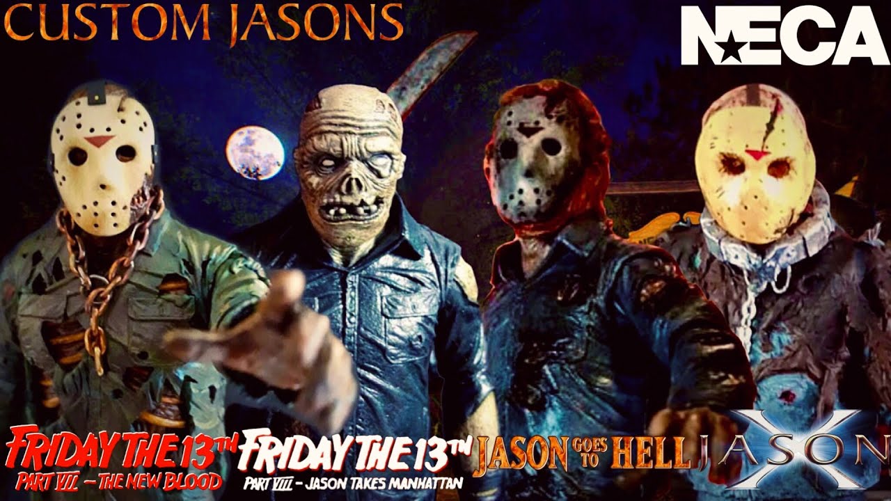 NECA Custom Jason Voorhees Figures (Part VII, VIII, IX & X)