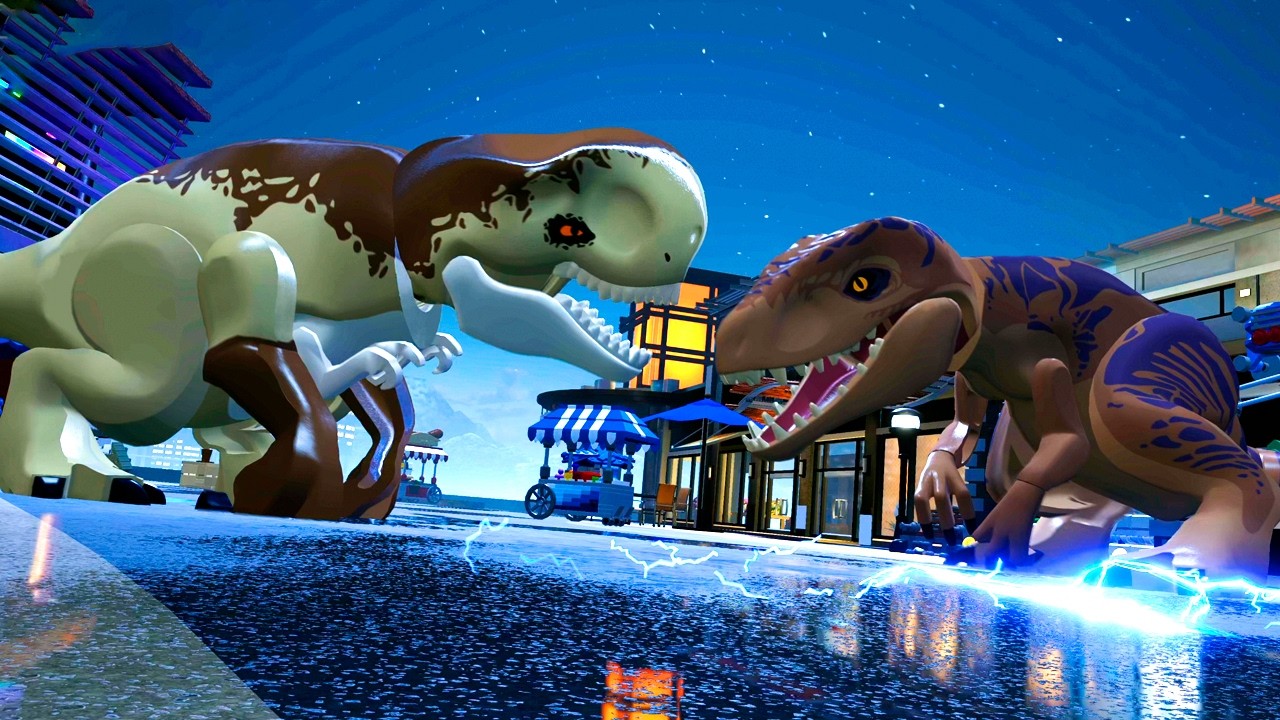 DISTORTUS REX VS TIRANOSSAURO REX no LEGO Jurassic World