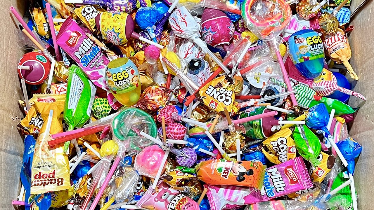 Satisfying Unpacking Box Full Of Delicious Ice Cream Lollipop & Surprise Eggs | ASMR