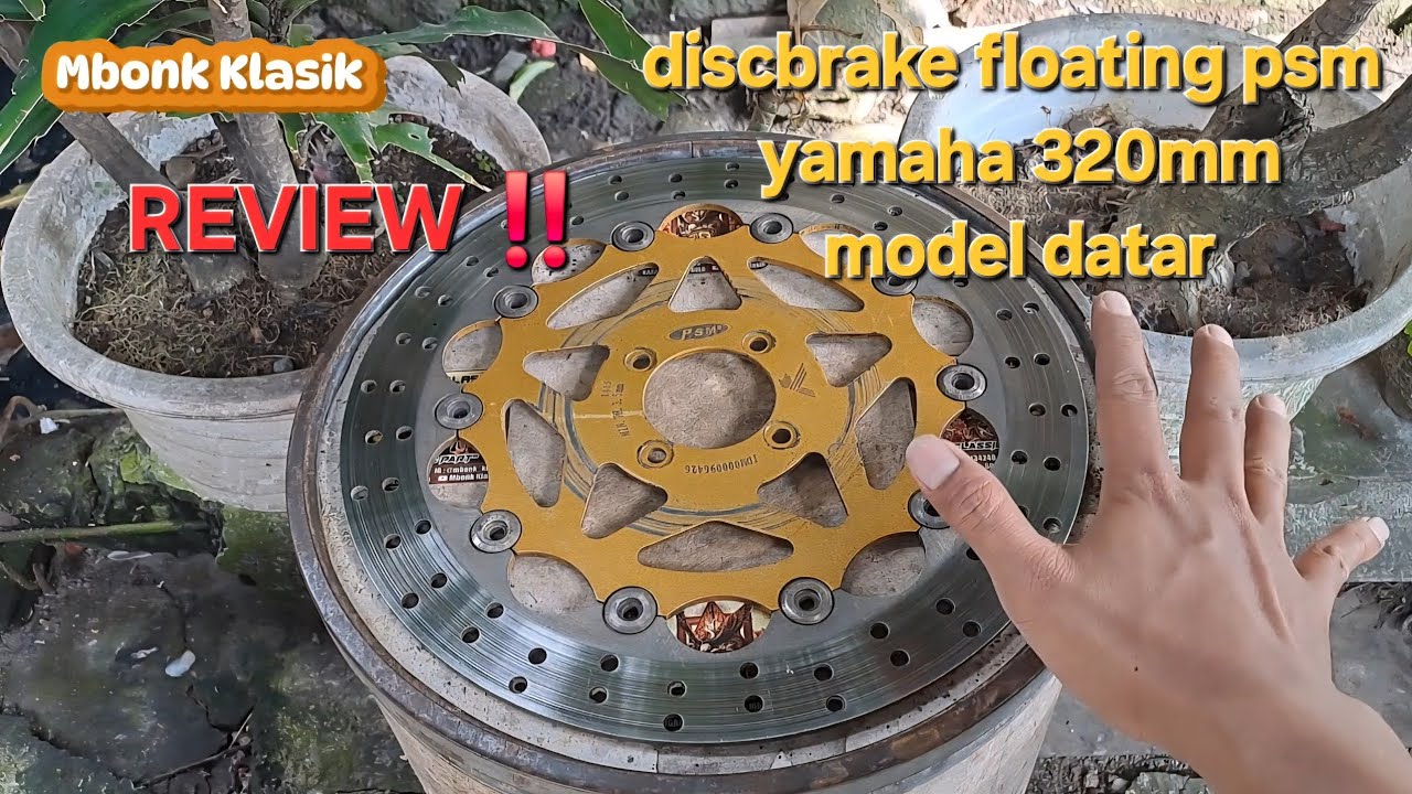 PIRINGAN CAKRAM DISC BRAKE FLOATING PSM 320 MM DATAR YAMAHA 🔴⚪️ #discbrake @mbonkklasik