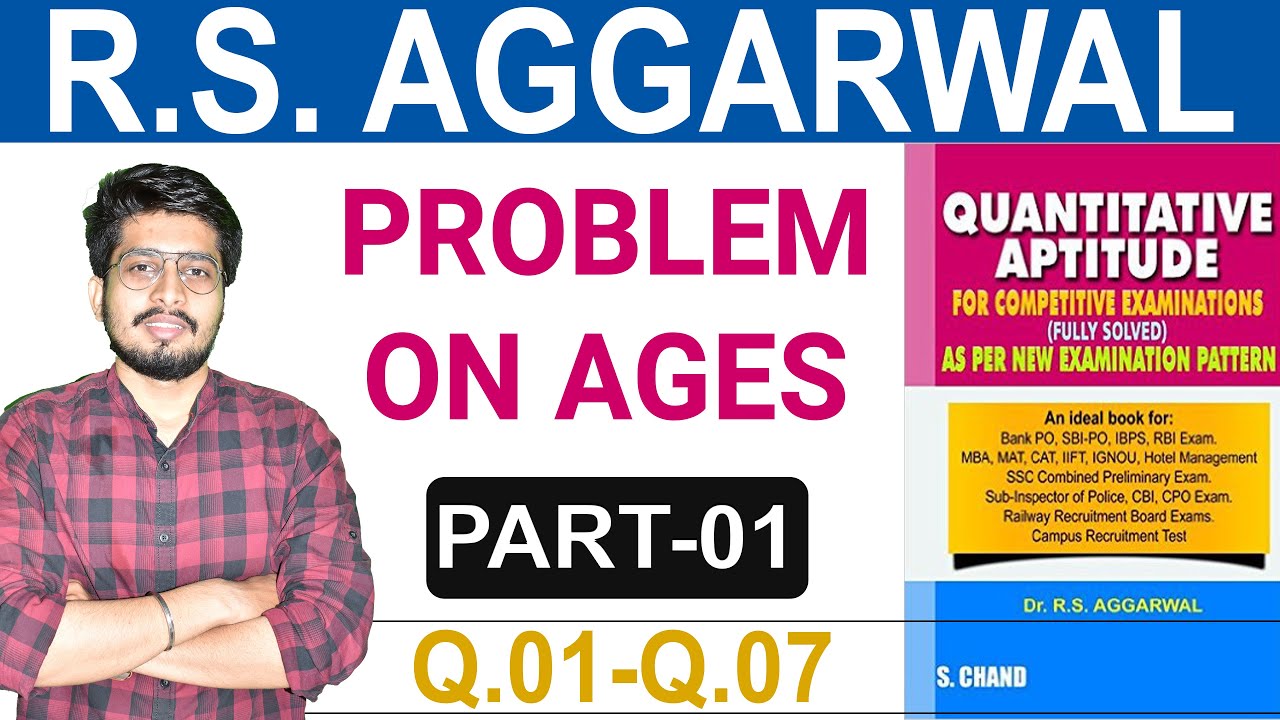 Problem Based Ages (Part 1) | Quantitative Aptitude | Shortcut & Tricks | RS Aggarwal Book