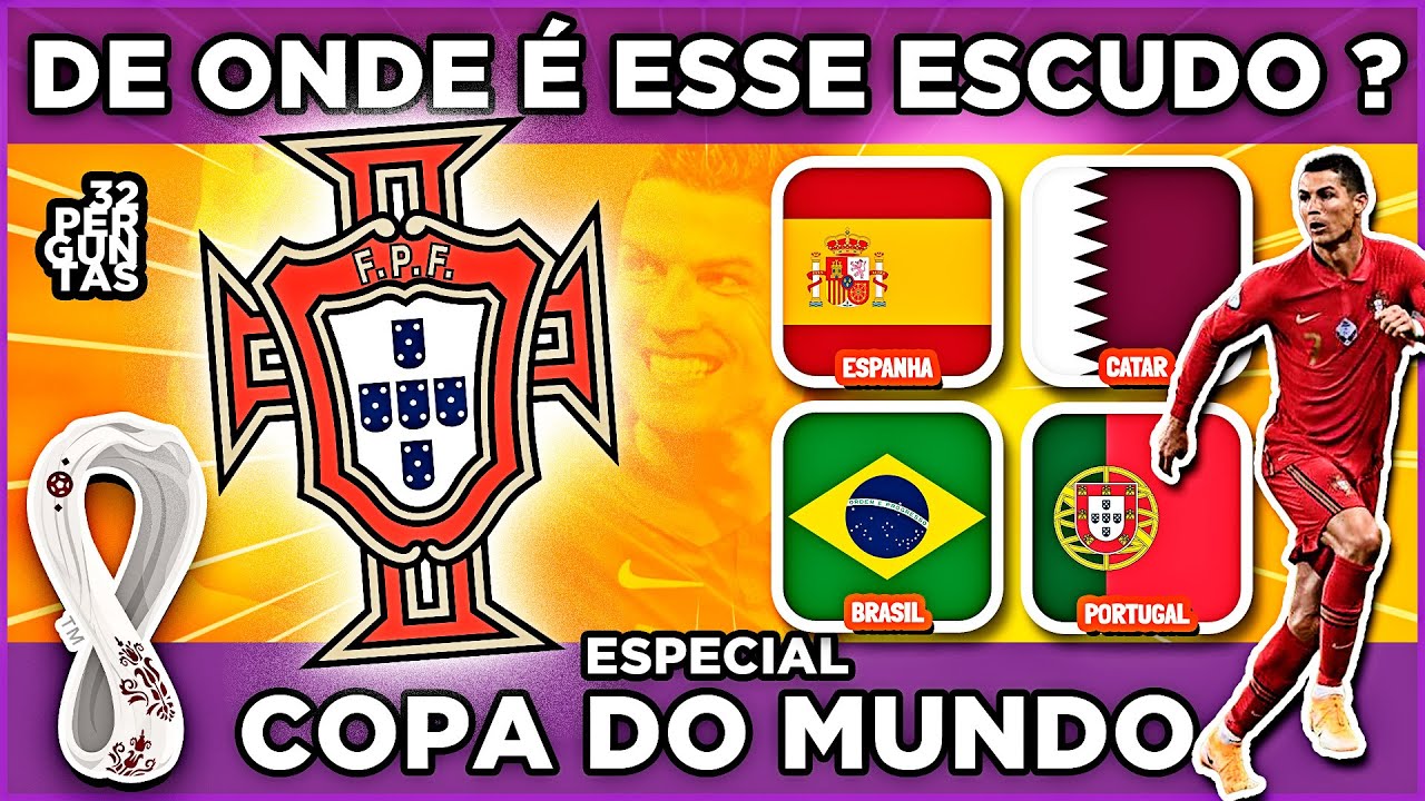 🚩🌍 DE QUAL PAÍS É ESSE EMBLEMA? ⚽🟩🟨ESPECIAL - COPA DO MUNDO | jogo das perguntas