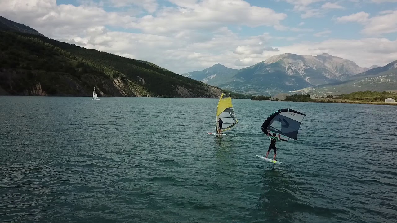 Test de la Horue Moise Pro 90 et de la wing Duotone 7m au lac de  Serre Ponçon