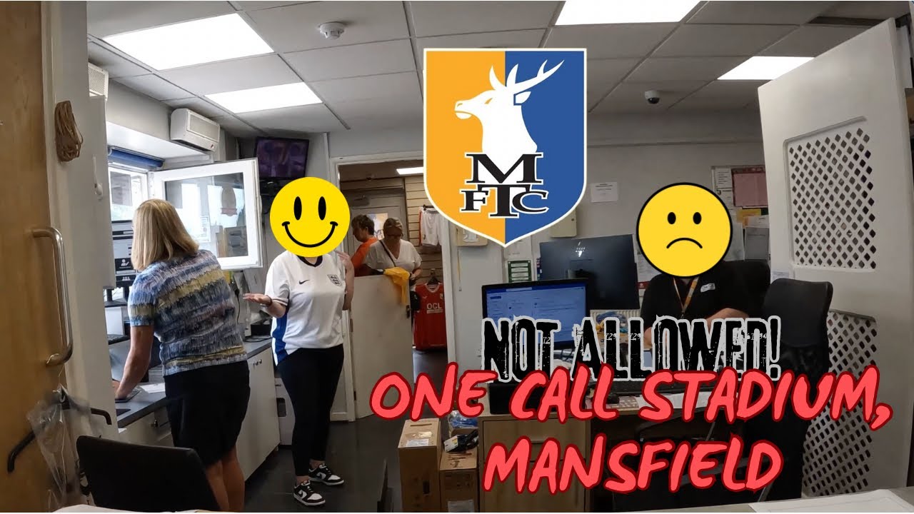 UNFORTUNATELY YOU CAN’T ACCESS ANYWHERE AT THE MOMENT...IT’S UNSAFE 😧 (ONE CALL STADIUM, MANSFIELD)