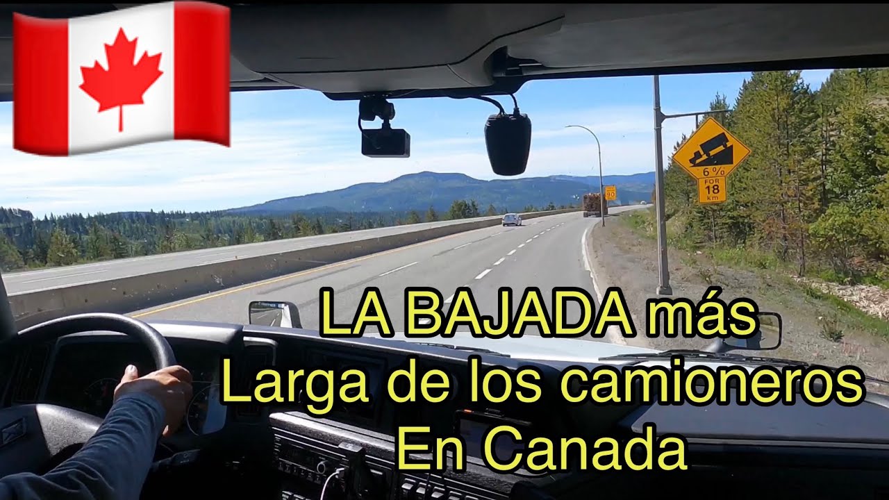 LA BAJADA más LARGA de los camiones en Canada 🇨🇦 y peligro ⛔️ en invierno 🥶