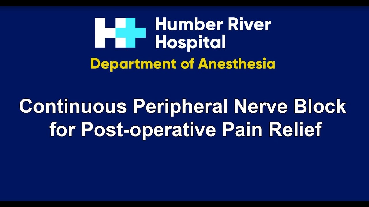 Nerve Block Catheter Infusion