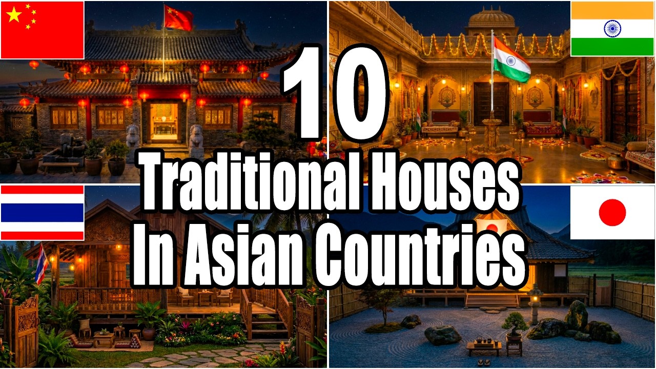 10 Traditional Asian Houses | Iconic Homes From 10 Countries 🏡😍✨