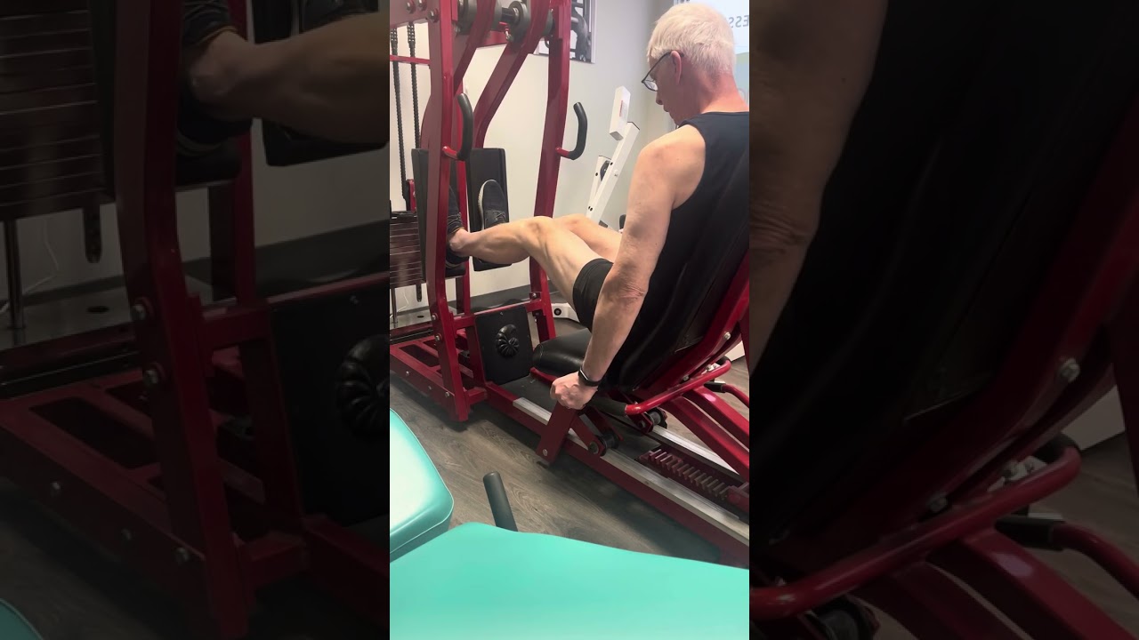 Nautilus duo leg press. 319.5 pounds.