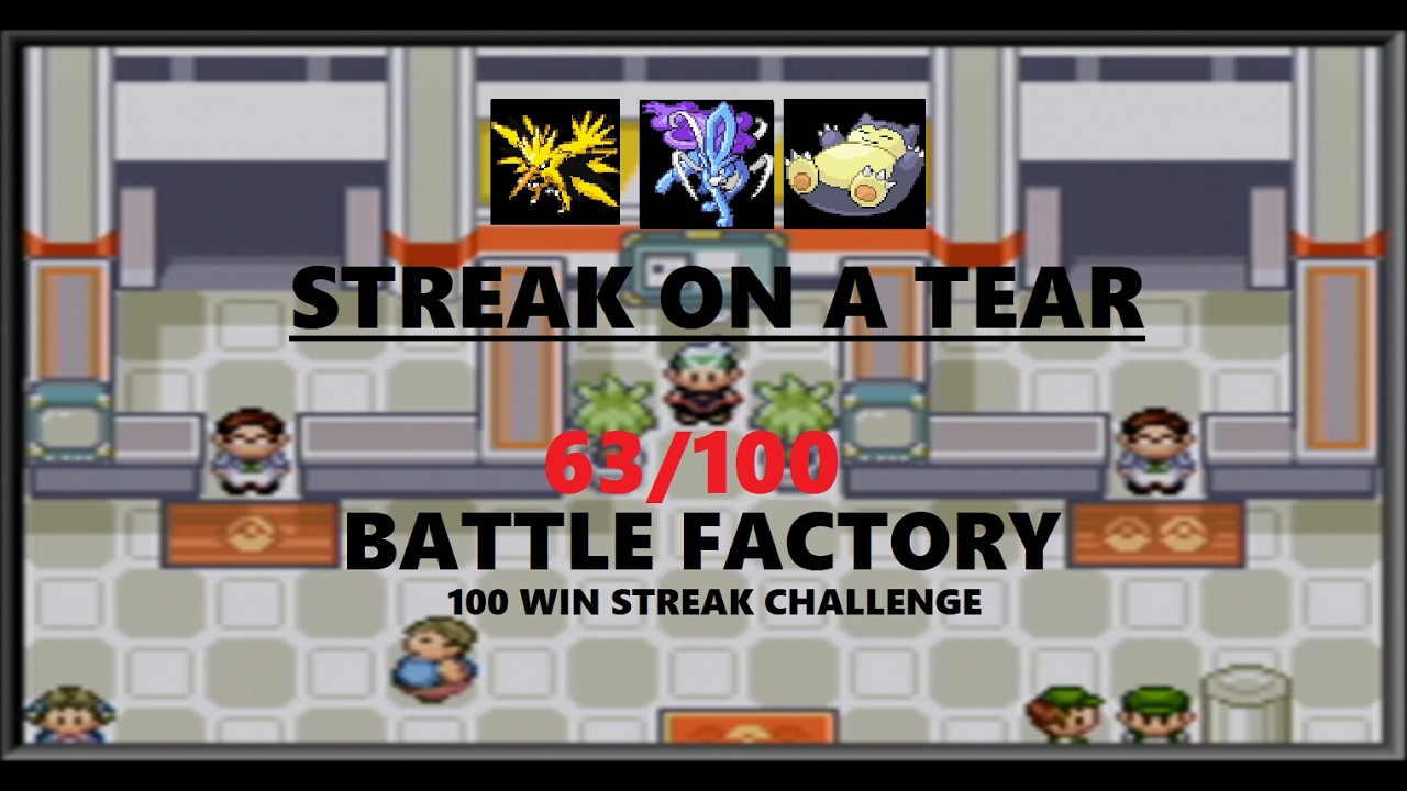 REACHING THE HEIGHTS! POKEMON EMERALD - BATTLE FACTORY 100 WIN STREAK ATTEMPTS