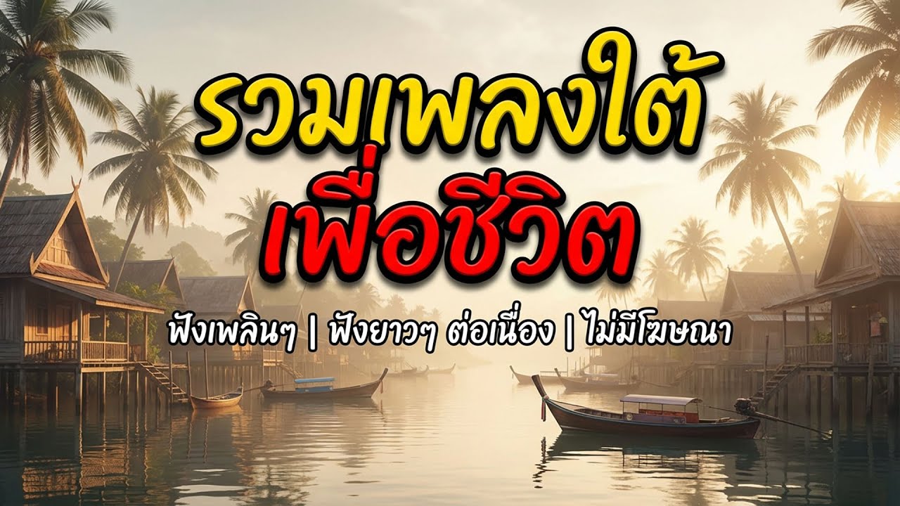 รวมเพลงใต้เพื่อชีวิต - ใหม่ล่าสุด ฟังเพลินยาวๆ ไม่มีโฆษณษาคั่นบ่อย -  Vol.22