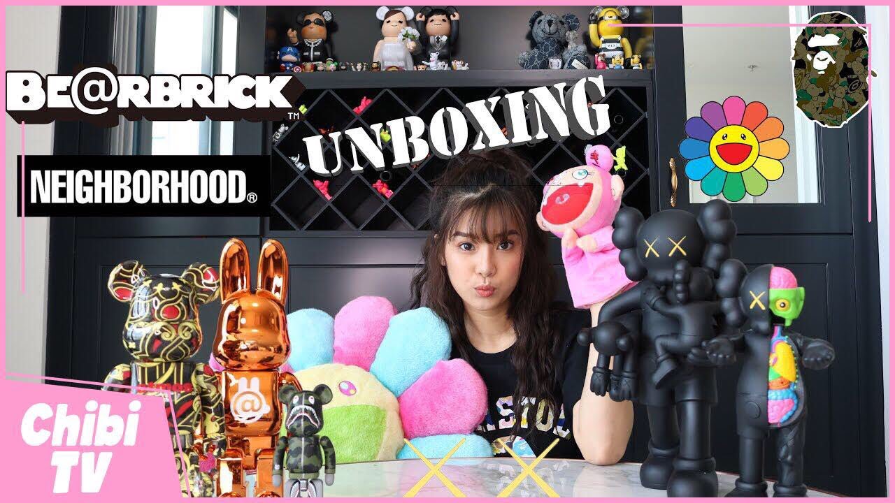 UNBOXING | Japan 2019 - Hoàng Yến Chibi đập hộp Kaws, Bearbrick, Bape, Murakami, Neighborhood
