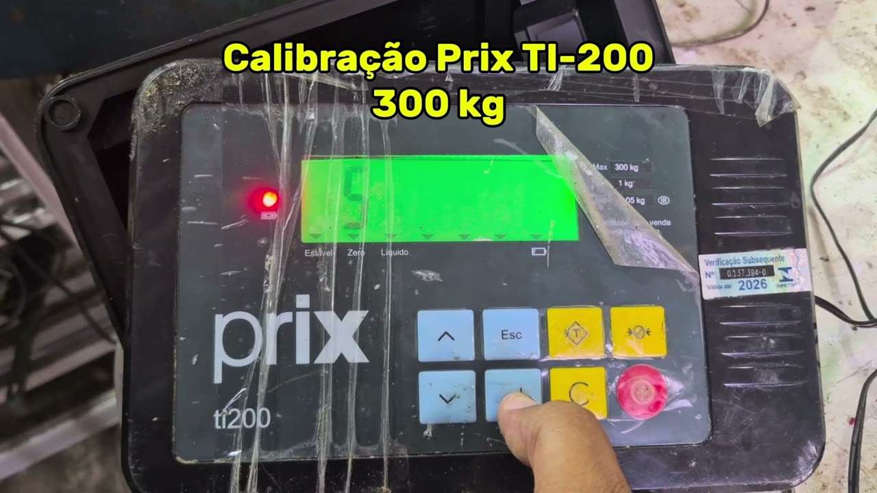 Calibração balança Toledo TI-200 300 kg #toledo #prix #ti200