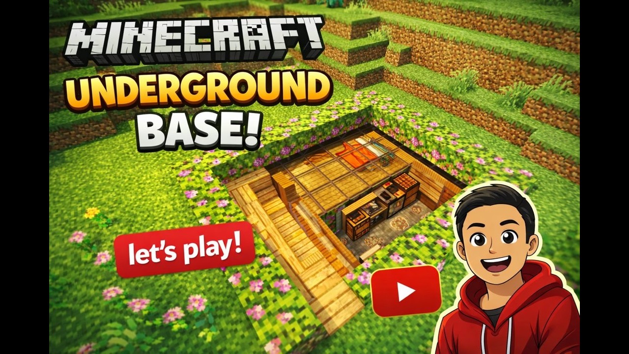 Minecraft Underground Base Build Sinhala