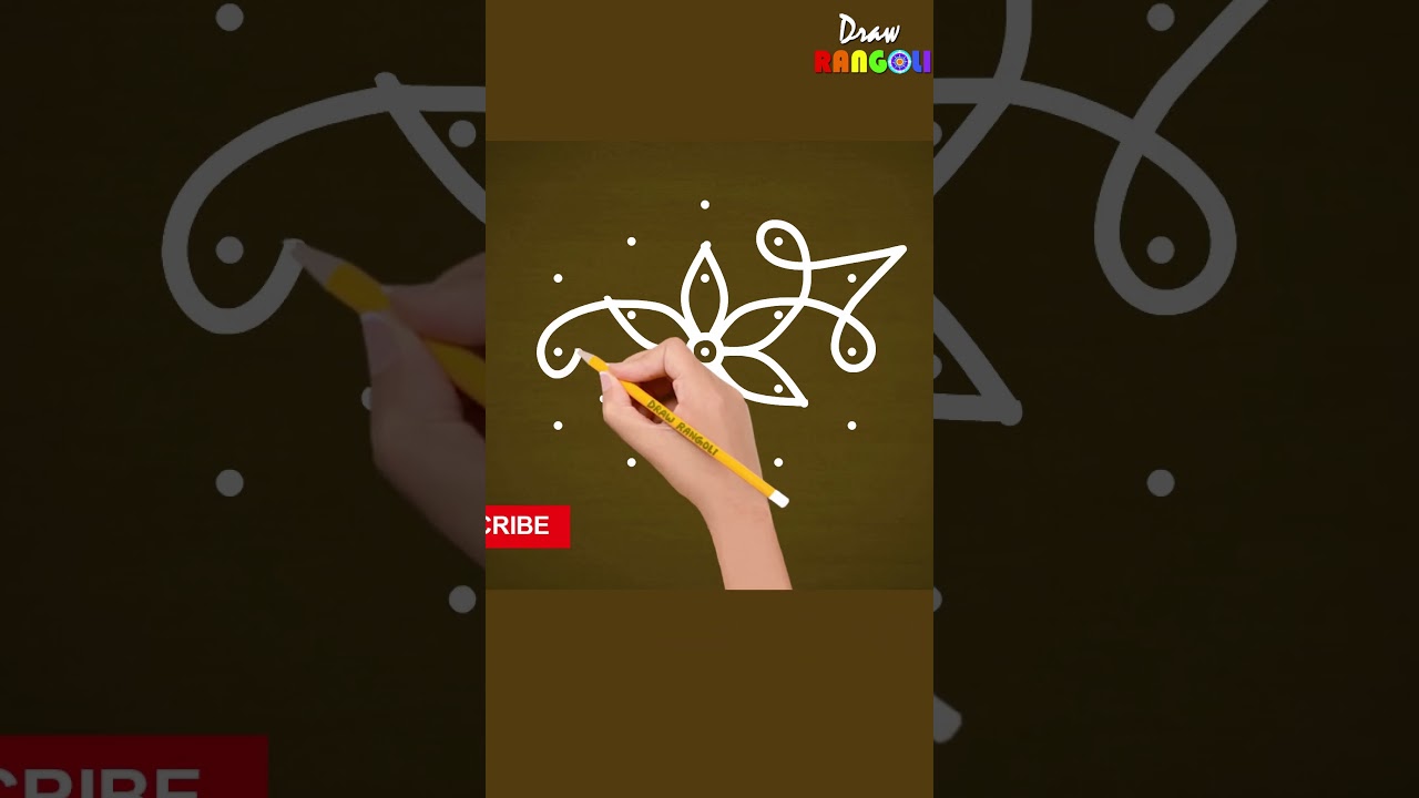 beautiful 5×3 dots Rangoli 