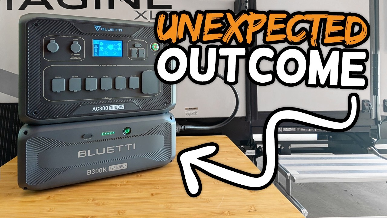 15K AC + микроволновка на аккумуляторе BLUETTI B300K + инвертор AC300 3000 Вт в моем автодоме на ...