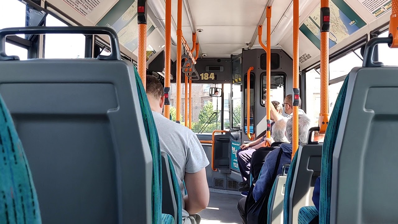 (HD) Onboard Cardiff Bus Dennis Dart SLF X184CTG 184 08/09/2019