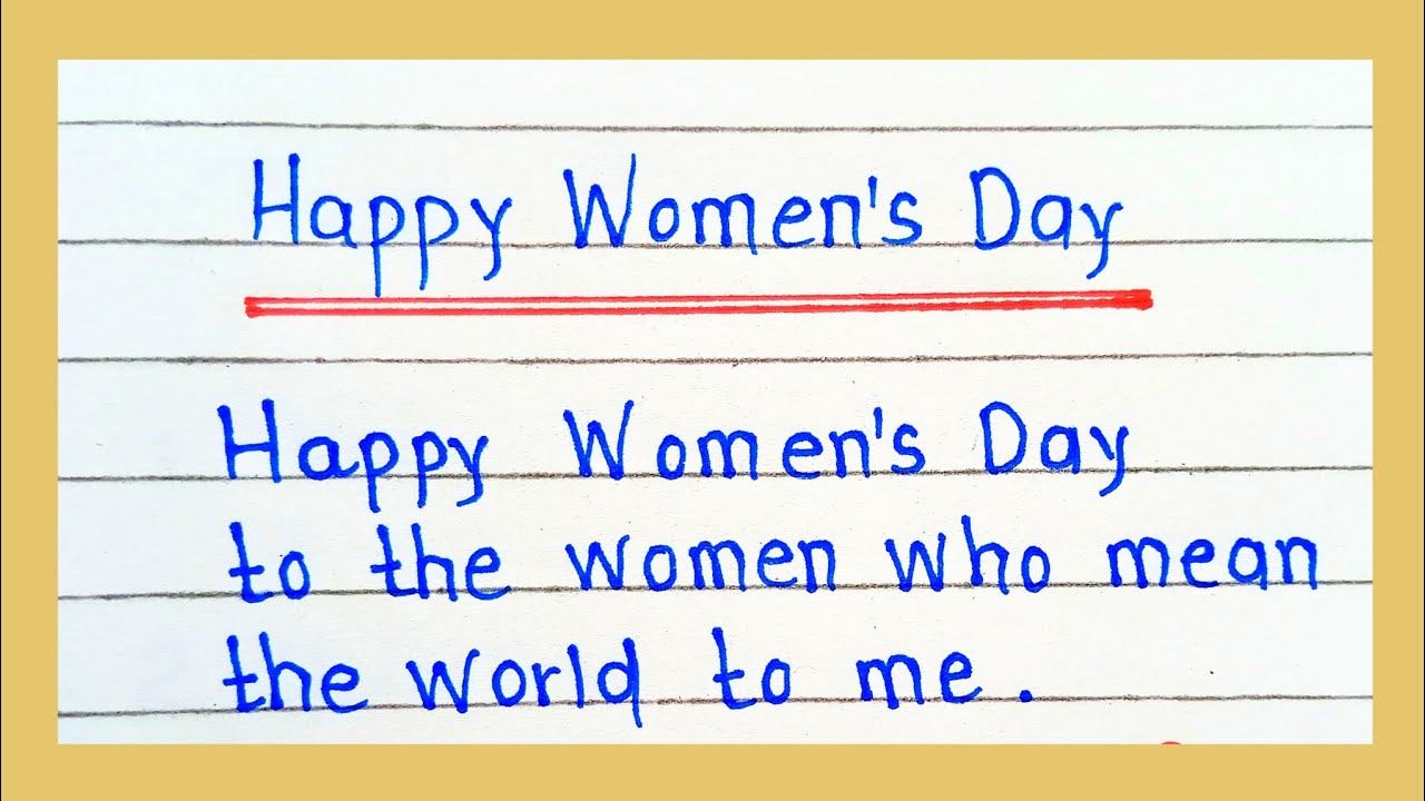 Happy Women's Day || Women's Day Wishes || International Women's Day Message || Women's Day Card ||