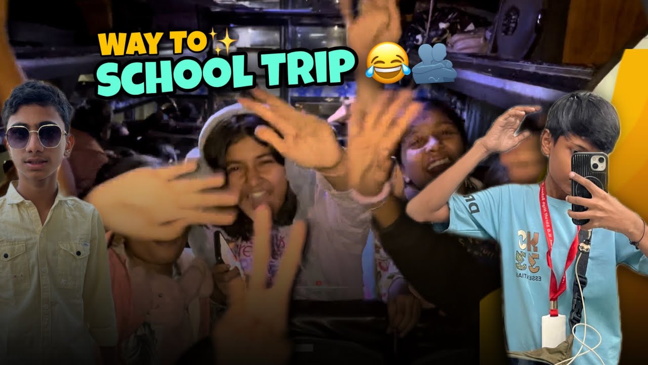 Way To School Trip😍 With Friends👻