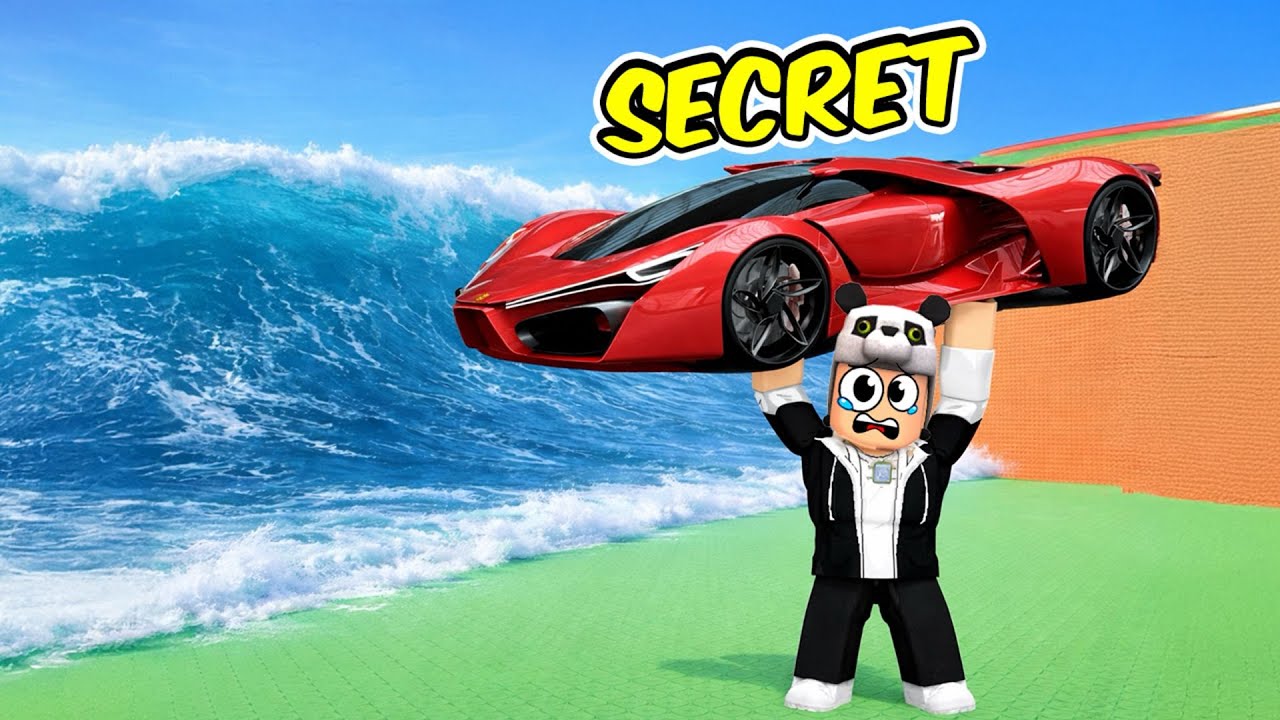 En Değerli SECRET ARABAYI Aldım! TSUNAMİDEN ARABAYLA KAÇIŞ! Roblox