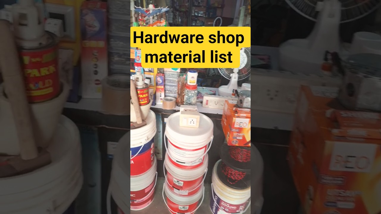 hardware shop material list #hardware #business
