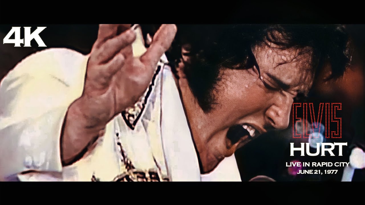 Hurt | Elvis Presley (Live Music Video) 4K Remastered | Elvis In Concert 1977 | Rapid City