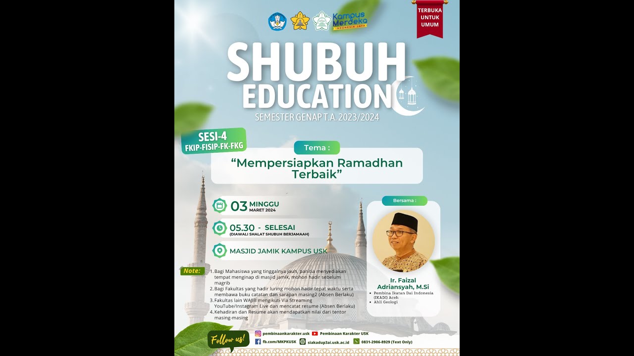 Mempersiapkan Ramadhan Terbaik - Shubuh Education #4