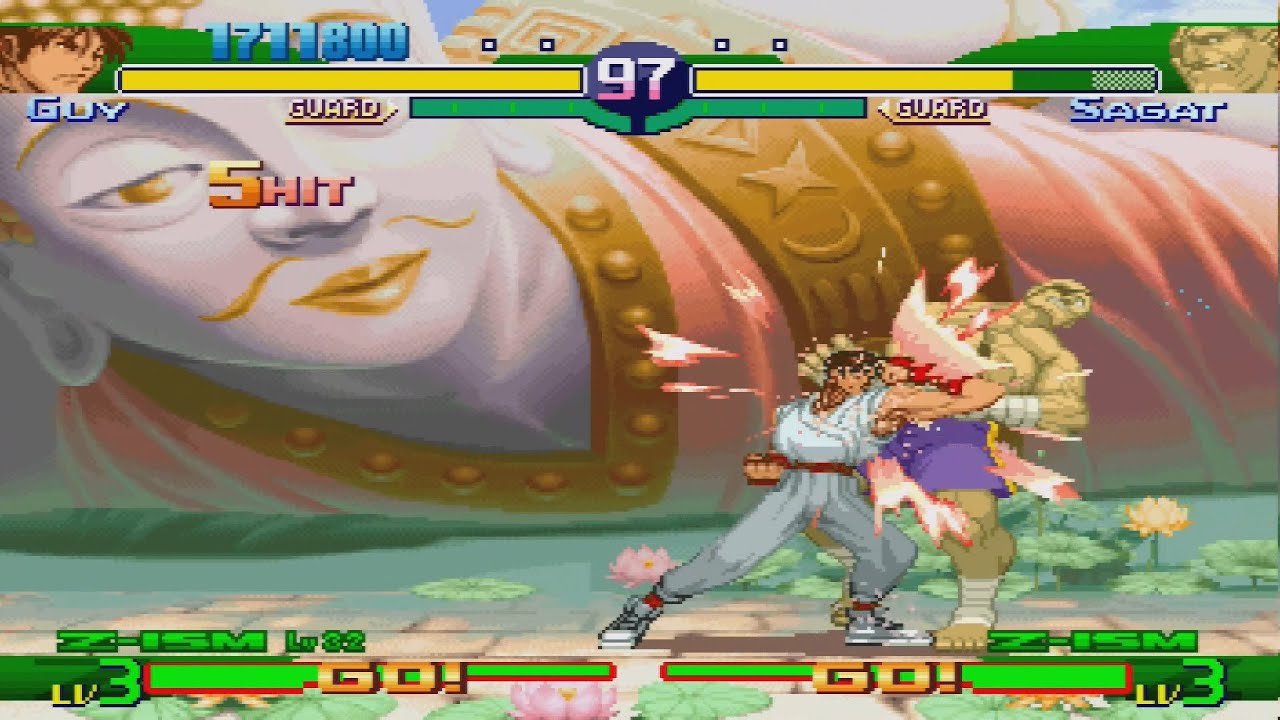 Street Fighter Zero 3 (SEGA SATURN) - Guy WT Level 32 (Z-ISM)