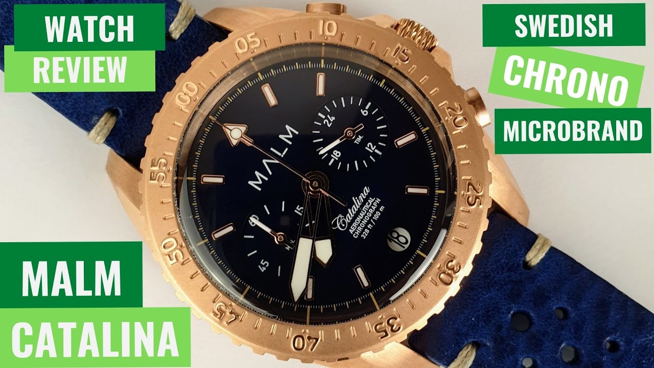 MALM Catalina Aeronautical Chronograph 41: Swedish Microbrand Chronograph Watch Review