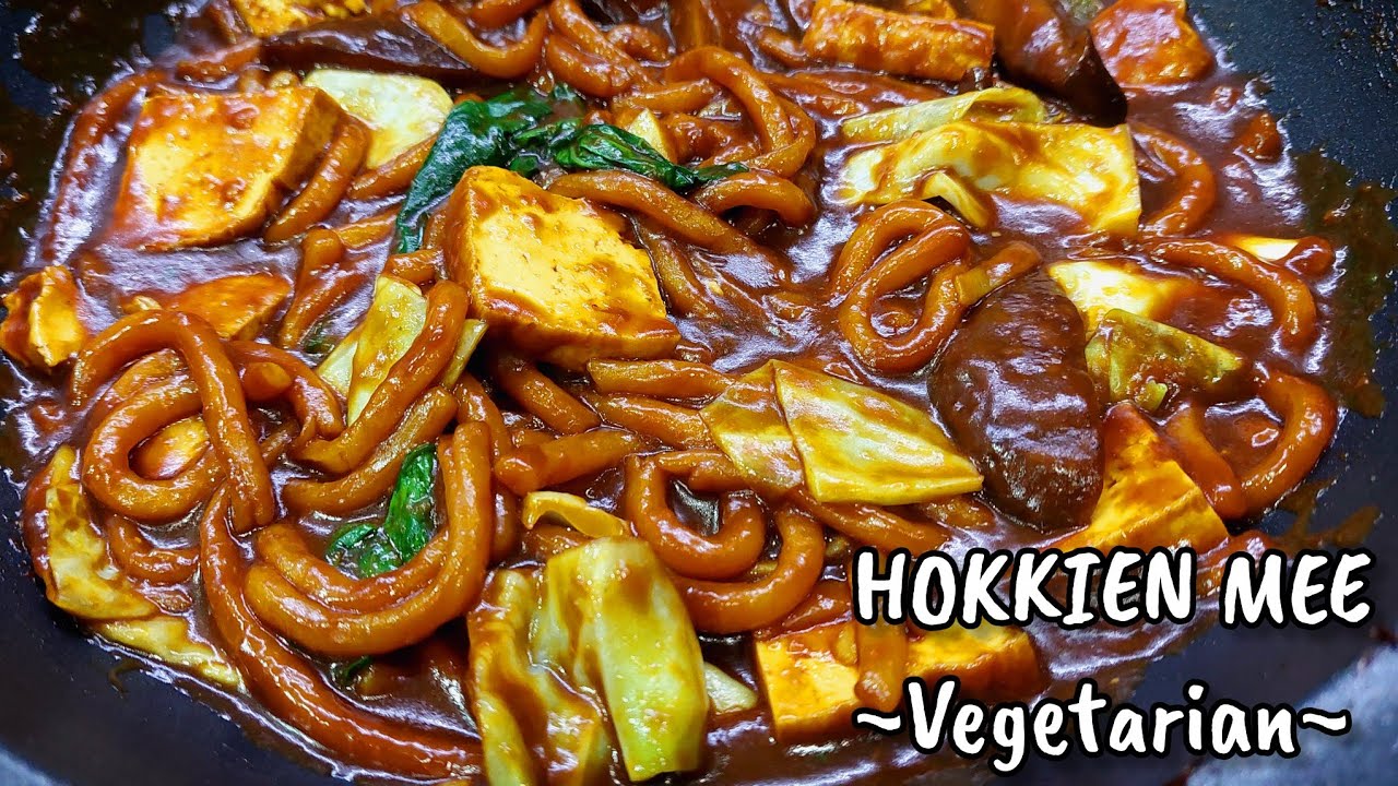 VEGETARIAN HOKKIEN MEE,  simple and delicious recipe👌