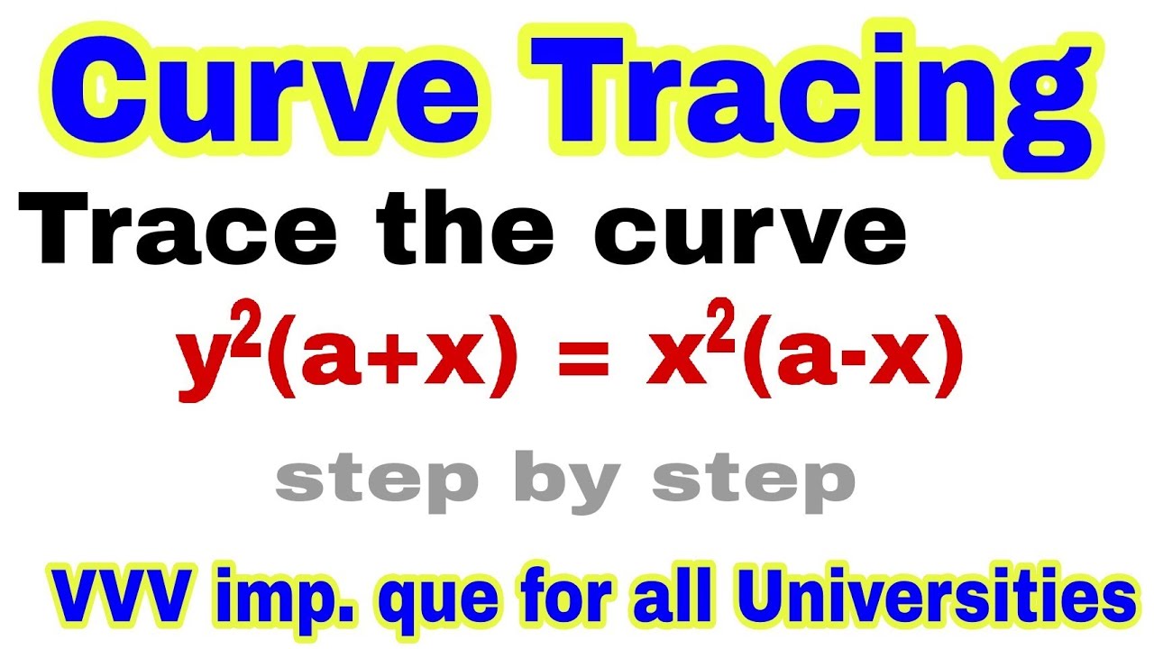 trace the curve y2(a+x)=x2(a-x) | curve Tracing | bsc math curve tracing