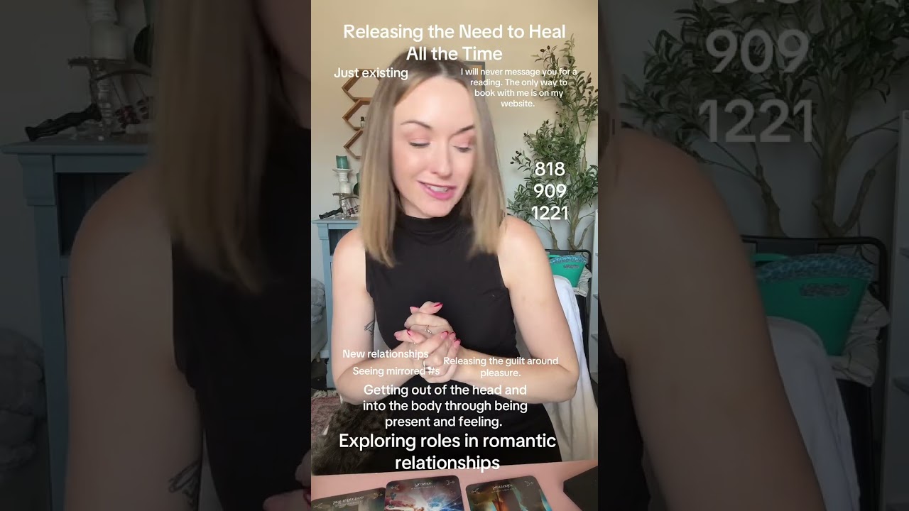 Releasing the need to heal all the time (full read) #oraclereading 