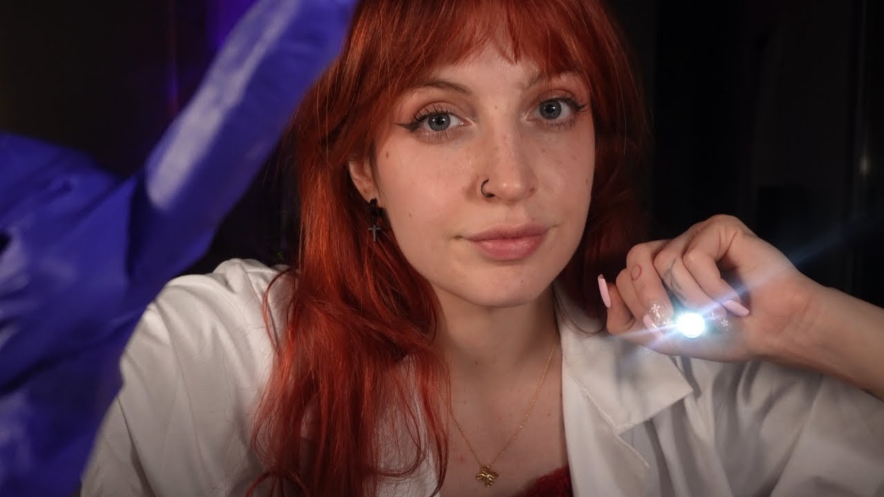 ASMR-обследование черепных нервов в ночной клинике | Ролевая игра на испанском языке