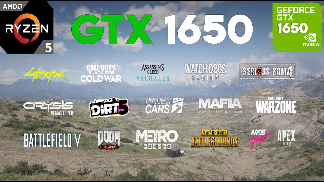 GTX 1650 Test in 20 Games in 2021