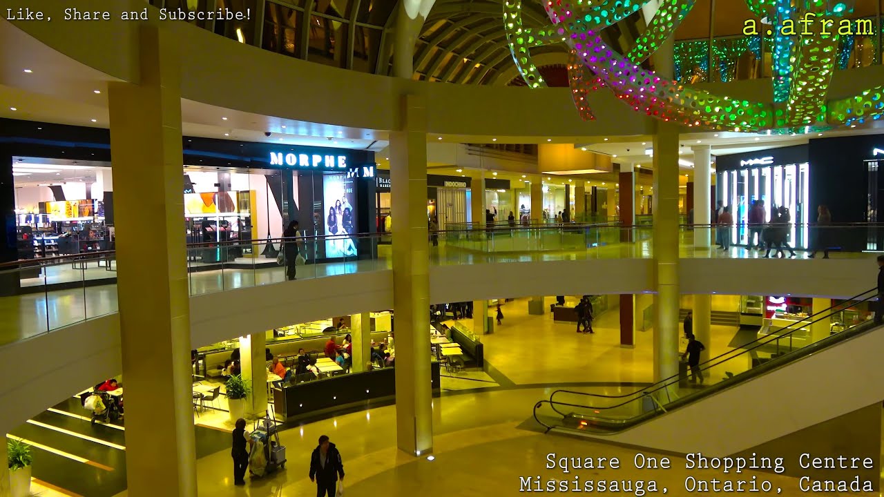 [4K] Walking Tour of Square One Shopping Centre Mall Mississauga Ontario Canada