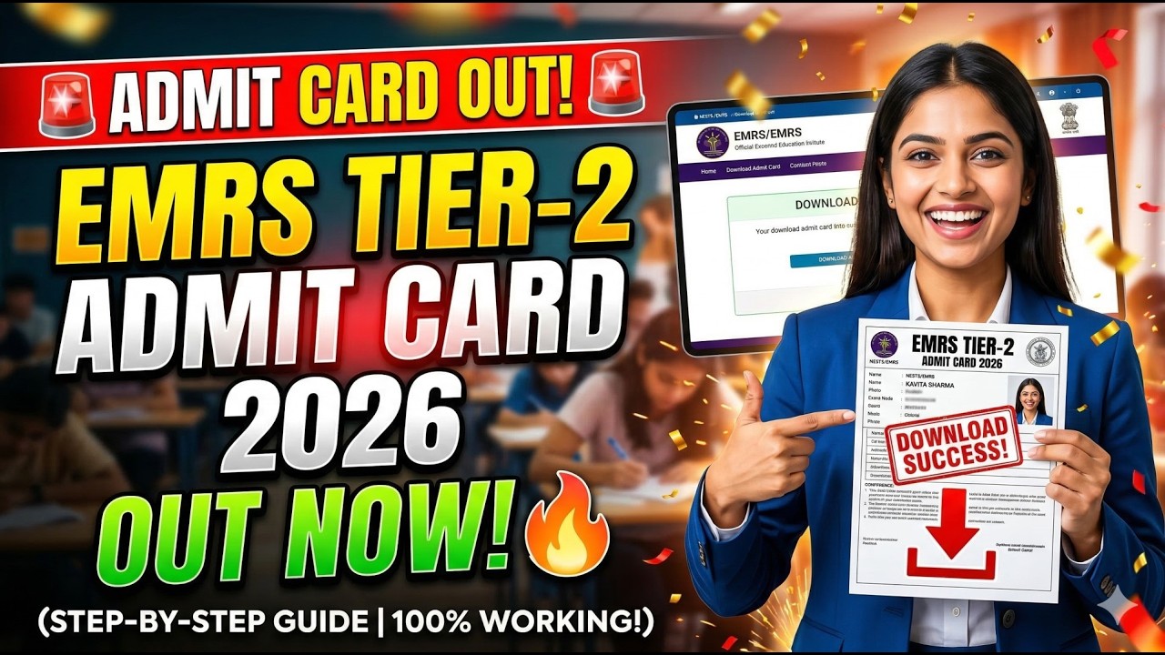 How to Download EMRS Tier-2 Admit Card 2026 | Step-by-Step