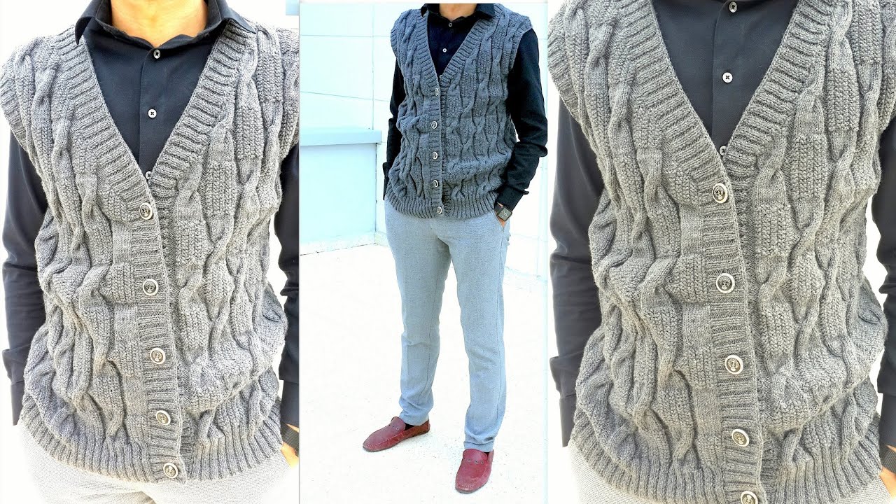 Erkek Yeleği Yapımı Babalar Günü Hediyesi Örgü Yelek Yapımı Yelek Modelleri Crochet