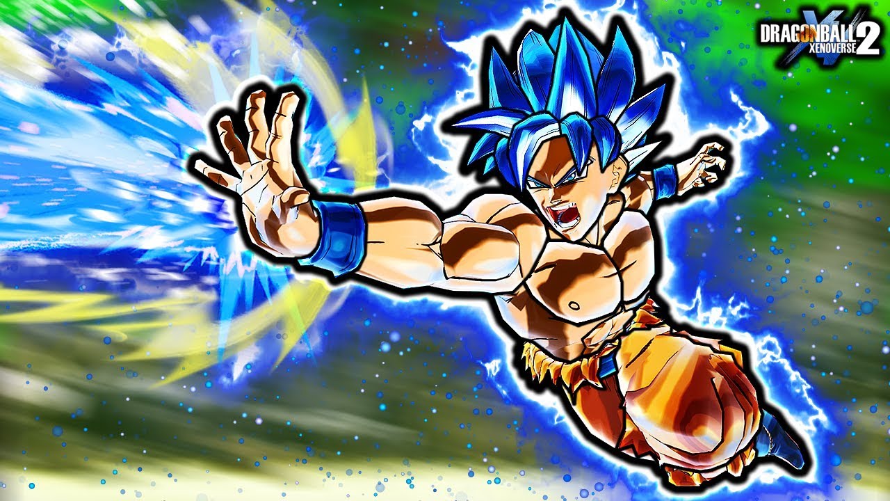 NEW ANIMATED GOKU EVOLUTION COMBOS! Dragon Ball Xenoverse 2 Custom Blue Goku Evolved Skills & Combos