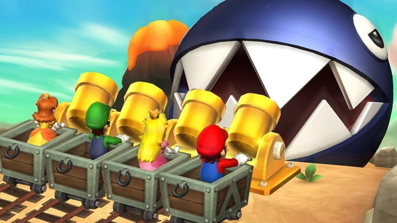 Mario Party 9 - Boss Rush - Mario Vs Luigi Vs Peach Vs Daisy (Master Cpu)