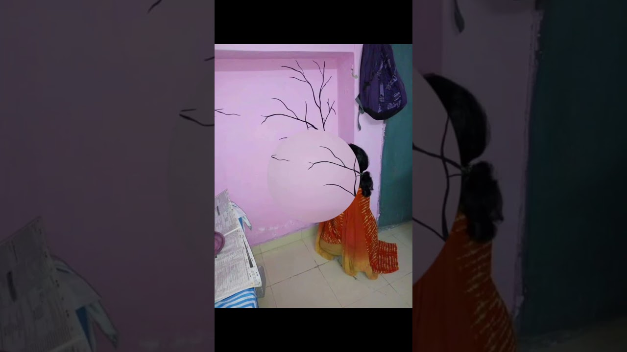 #creativeart #wallpainting #shortvideo #shorts #birds #tree