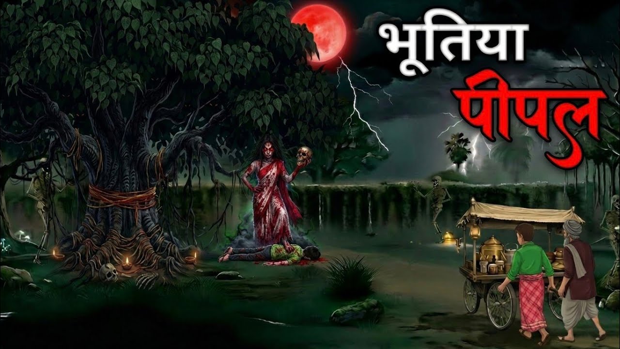 उस रात भूतिया पीपल के नीचे | Horror Stories in Hindi | Animated Stories | Scary Story