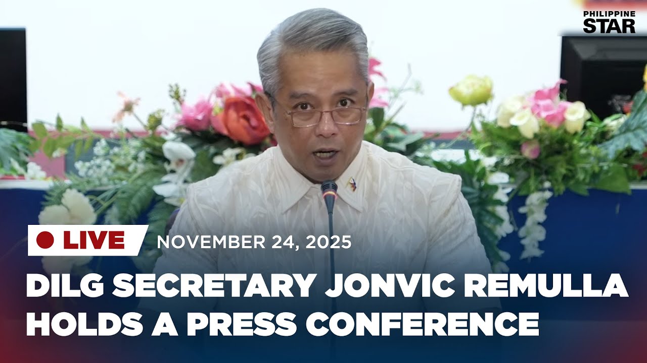LIVESTREAM: DILG Secretary Jonvic Remulla holds a press conference (November 24, 2025)