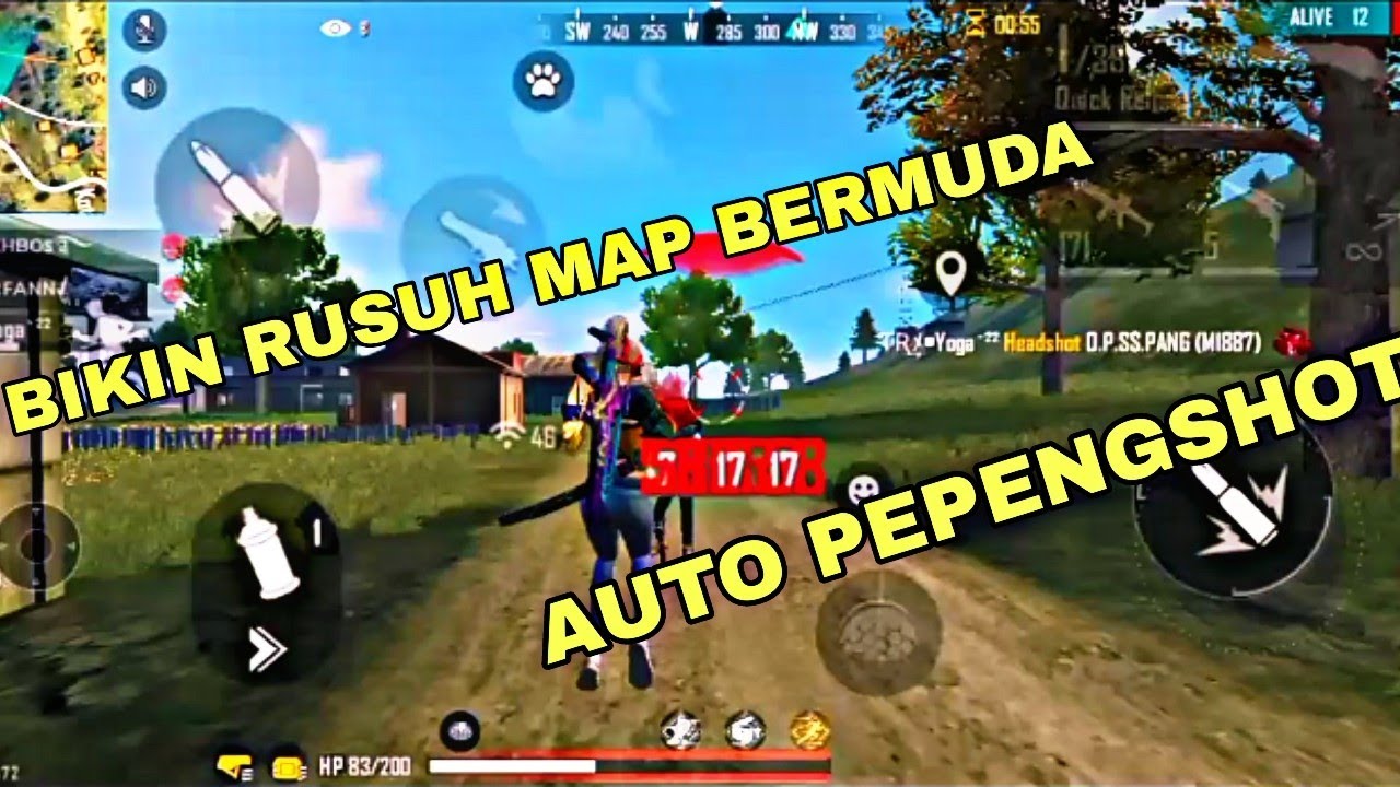 acak acak map Bermuda!!!auto Pepengshot||FREE FIRE BATTELGROUND