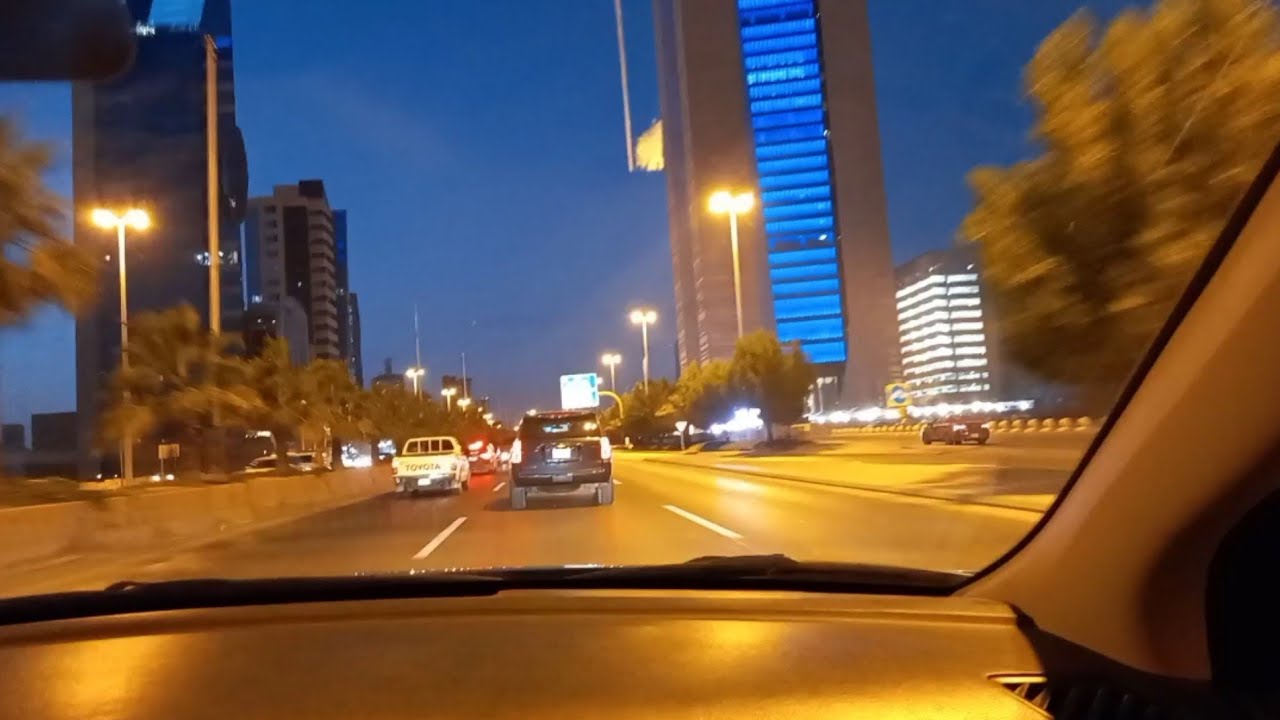 Amazing night view of Riyadh||KSA||Road trip