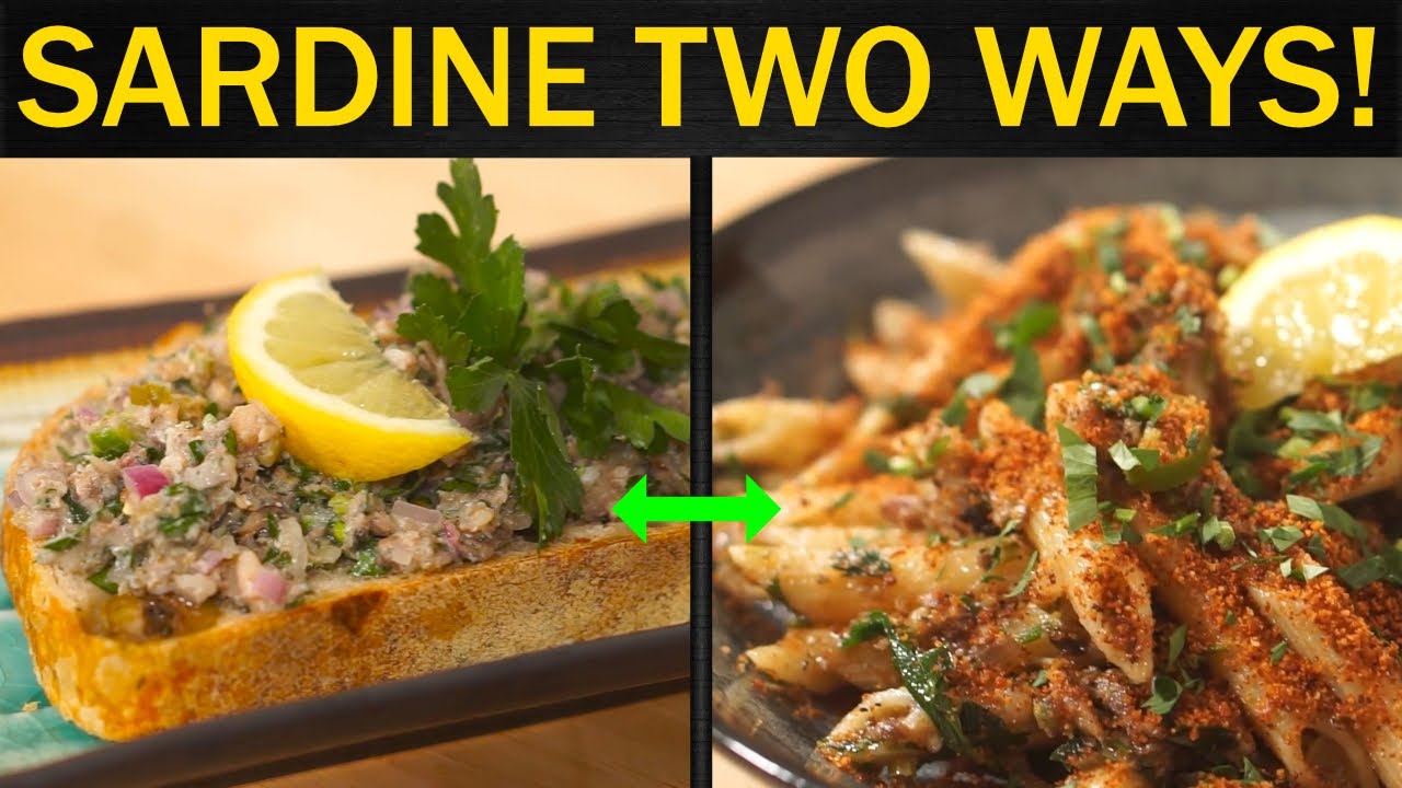 Turn CANNED SARDINES into Casual Lunch or Fancy Dinner | Sardine Toast & Sardine Lemon Butter Pasta