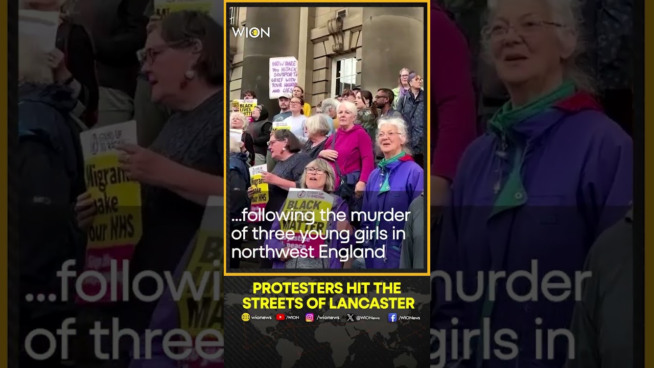 Anti-immigration and counter protesters face off in Lancaster | WION Shorts