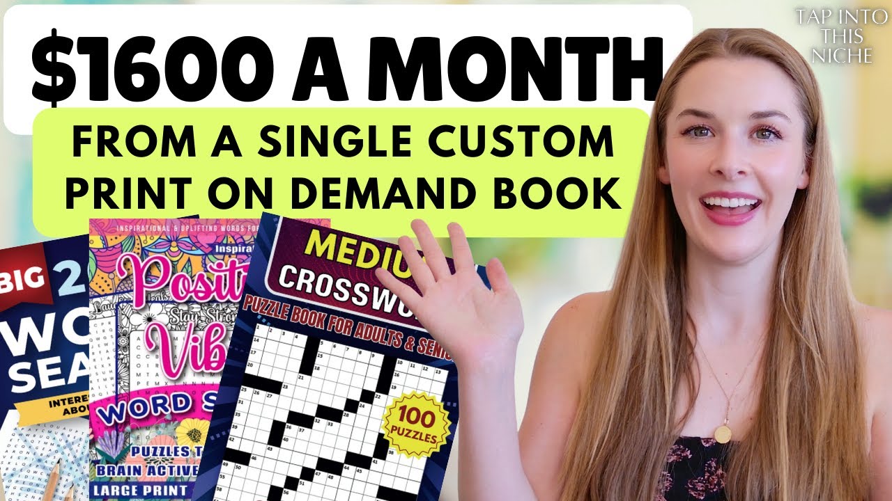 Make $1600 Per Month Selling A Single Custom Print On Demand Book On Amazon - Full Tutorial!