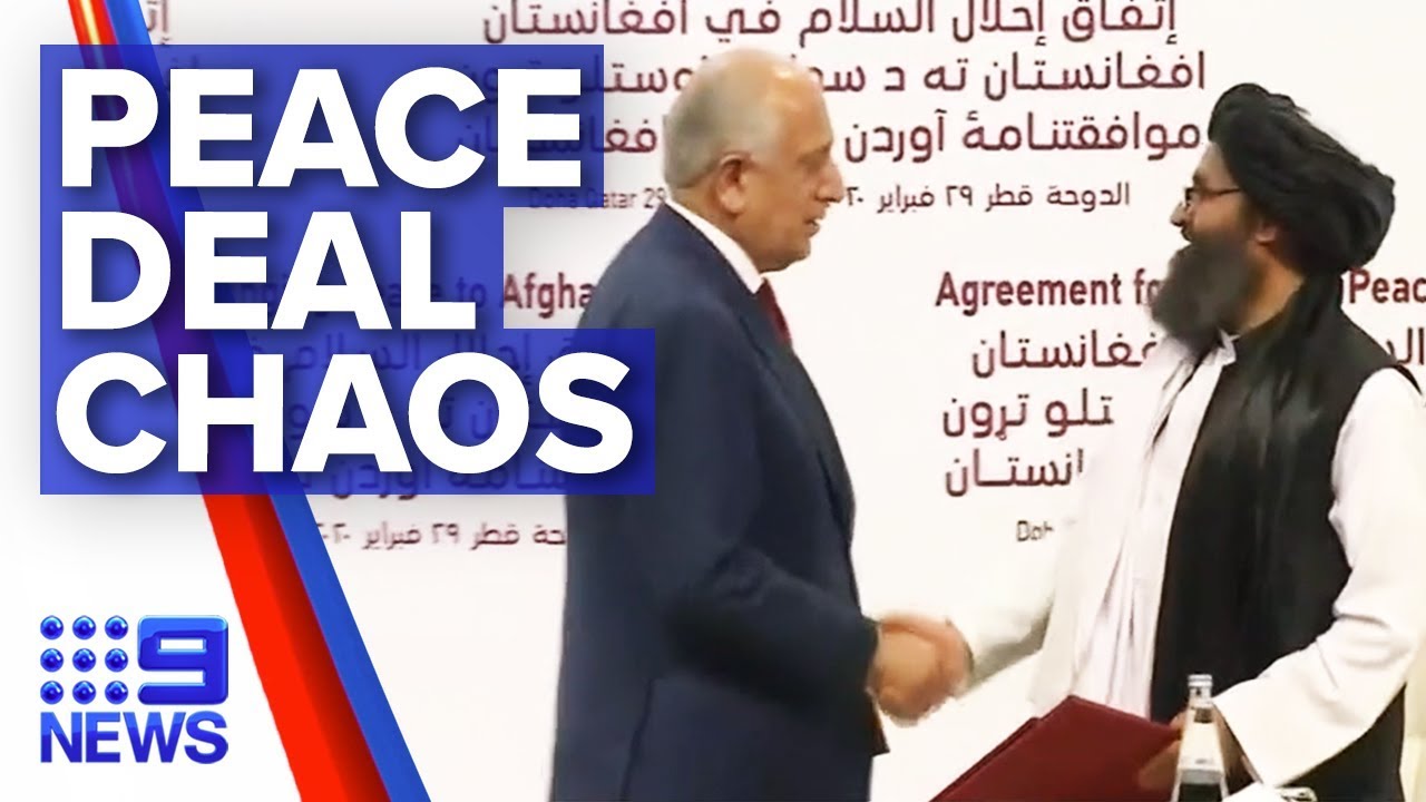 Historic U.S.-Taliban peace deal in jeopardy | Nine News Australia