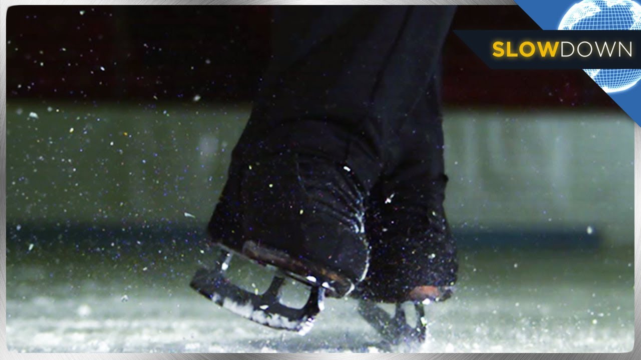 Amazing Ice Skating Tricks IN SLOW MOTION!