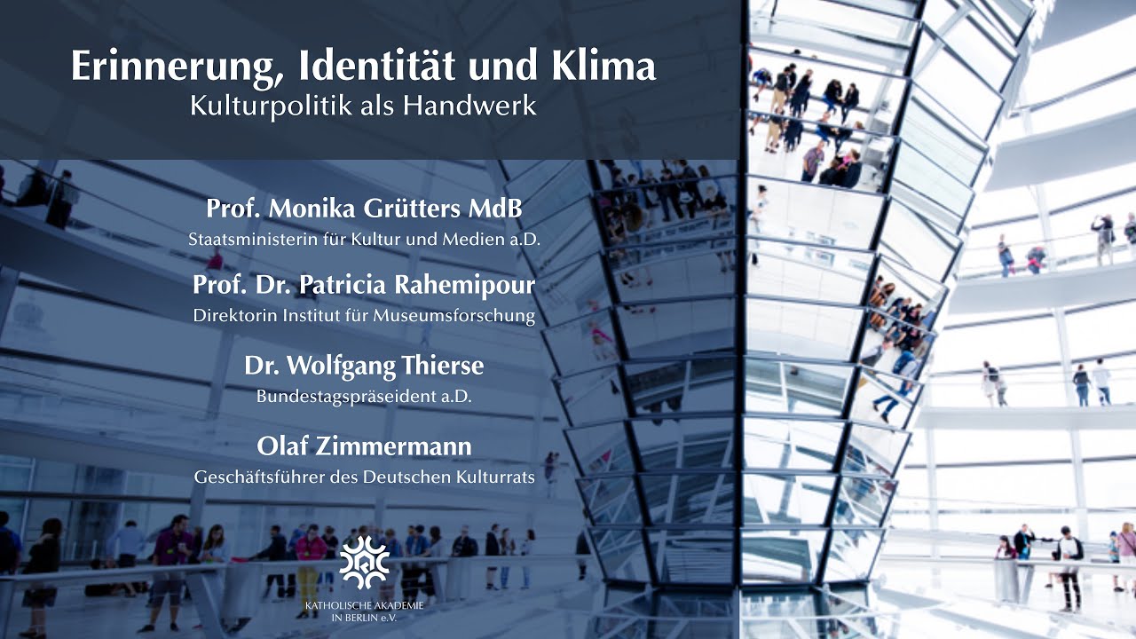 Erinnerung, Identit&auml;t und Klima. Kulturpolitik als Handwerk